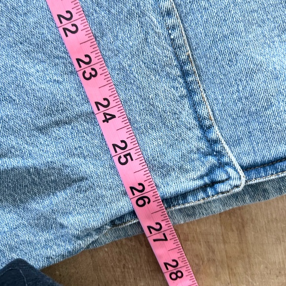 ⭐️ NEW Elan Medium Light Blue Puff Sleeve Light Jackson Denim Blazer - Picture 5 of 10